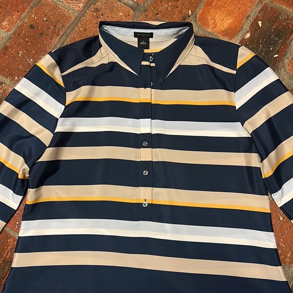 Ann Taylor stripped tunic top szS - Picture 2 of 7